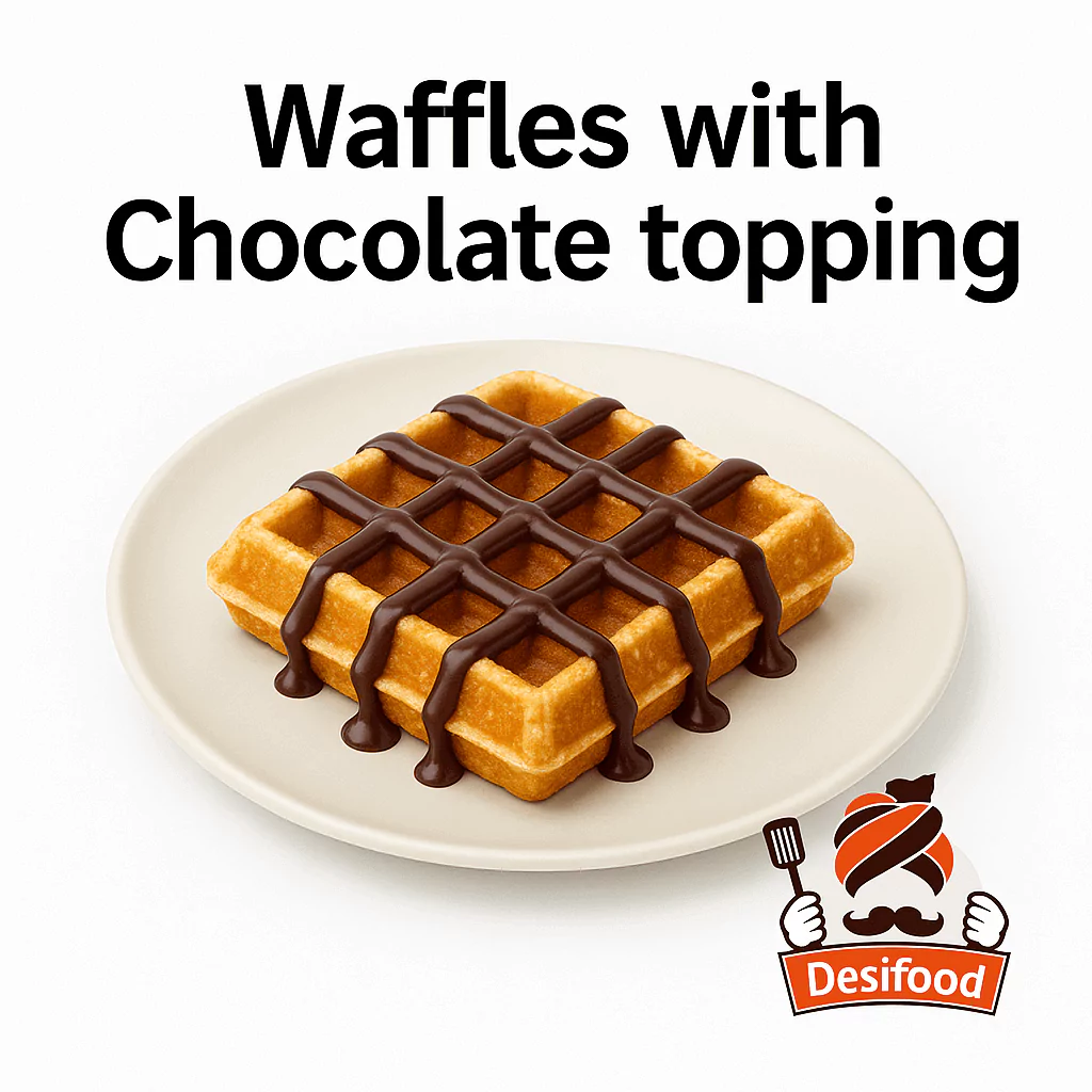 Waffles with Chocolate topping
