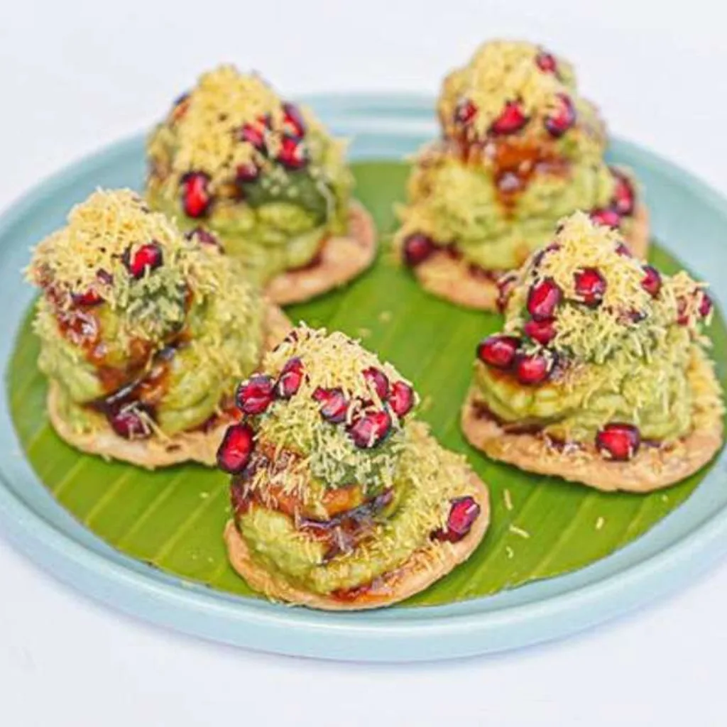Avocado Papdi Chaat