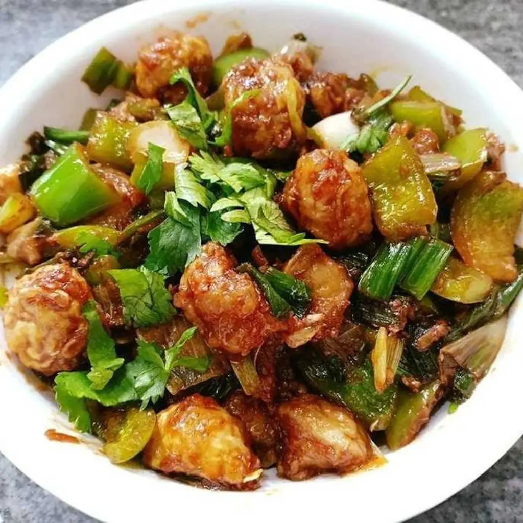 Mushroom Chilli Manchurian